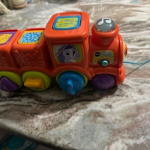 Orange and Blue Kids Toy Train